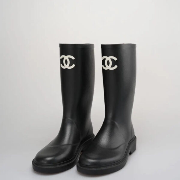 Chanel — Bottes de pluie — Noir