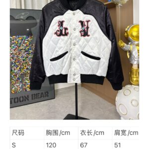 Louis Vuitton - Veste universitaire patchs logo - Noir et blanc