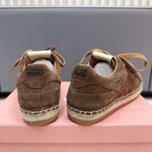 Miu Miu - Chaussures à lacets - Marron daim