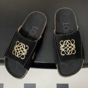 Loewe - Mules plates - Noir logo