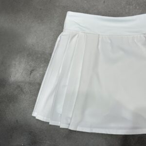 Alo - Jupe sport plissée taille haute - Blanc