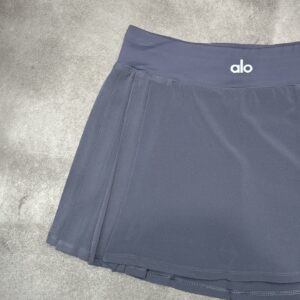 Alo - Jupe sport plissée taille haute - Gris