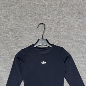 Alo - Top sport manches longues ajusté - Noir