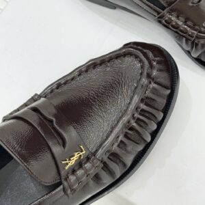 Yves Saint Laurent - Mocassins - Marron cuir
