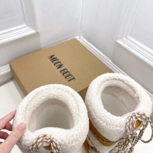 Moon Boot - Bottes neige - Blanc et camel