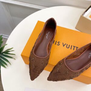 Louis Vuitton - Escarpins à talon aiguille - Marron monogramme strass